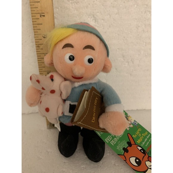 Hermey Herbie Misfit Elf Dentist Spotted Elephant 7" CVS Stuffins 1999 NEW TAG - Picture 4 of 13